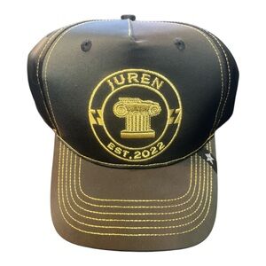 Juren Black and Gold Cap one size fits all